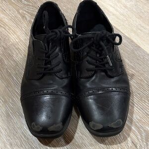 Classic Black Kids Dress Shoes
